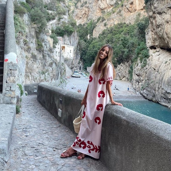 ZARA Embroidery Embroidered Boho Dress Floral New Limited Runs Big - Picture 8 of 8